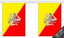 SICILY 3 metre BUNTING 10 FLAGS flag ITYALY ITALIAN