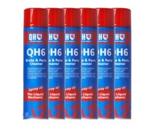 6x Brake And Parts Cleaner Aerosol Spray Cleaner Degreaser 600ML Quinton Hazell