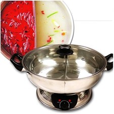 Sonya Shabu Shabu Hot Pot Electric Mongolian Hot Pot W/DIVIDER, 5L