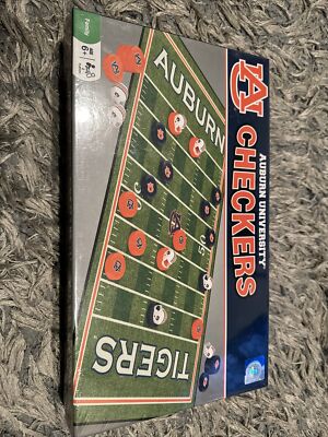 Officially licensed NCAA Auburn Tigers Checkers Board Game ages 6+