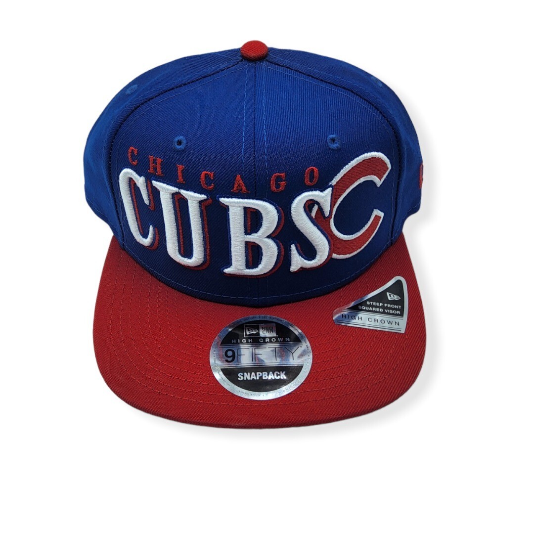 Men's New Era Light Beige/Coral Chicago Cubs Color Pack A-Frame 9FIFTY Snapback Hat