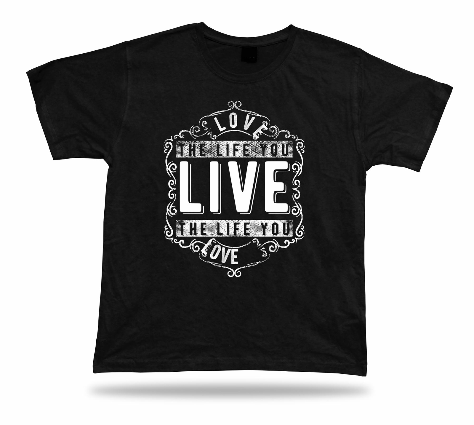 Tshirt Tee Shirt Birthday Gift Idea Love Life Wisdom Proverb Emblam Retro Advice-image