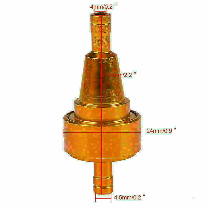 Filtro de gas combustible aceite en línea 1 pieza 6 mm 1/4"" motocicleta moto cross bike ATV UTV Foto 4 de 4