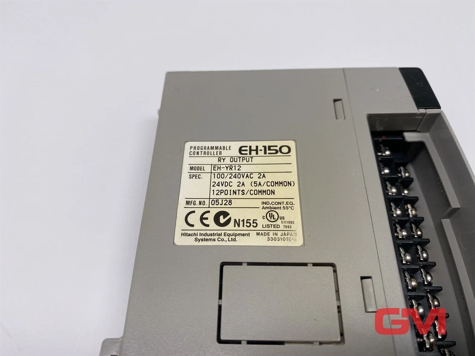 Hitachi Ausgangsmodul EH-YR12 RY relay output 24VDC 12 Points leicht beschädigt - Image 3 of 4