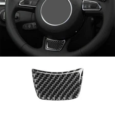 For Audi A6 A7 2012-2018 Carbon Fiber Interior Steering Wheel Chin Cover Trim