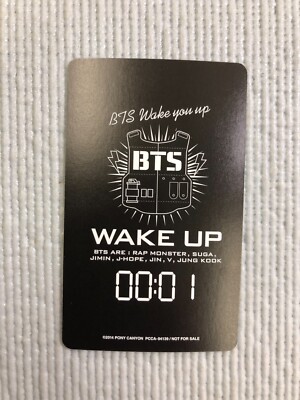 BTS WAKE UP Japan Album Limited Official Random Photocard( SUGA