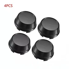 Universal 66mm OD. 6 Clips Car Wheel Rim Hub Center Caps Cover Black Pack of 4