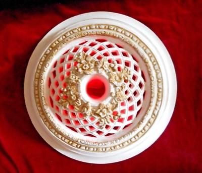 Unique! Ceiling Rose Centre Fine Plaster Handmade Baroque rococo.Diameter 17.3'