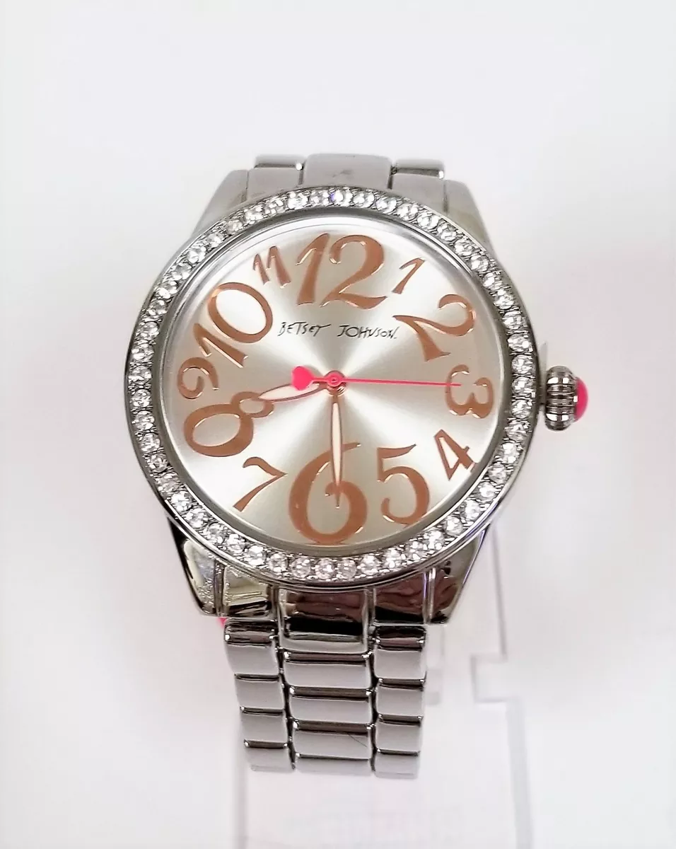 Betsey johnson silver watches sale