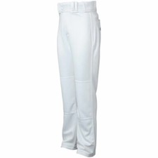 RAWLINGS YOUTH SEMI RELAXED FIT BELTED BASEBALL SOFTBALL PANTS BOYS GIRLS WHITE