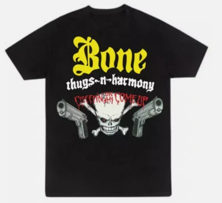 Bone Thugs N Harmony Skull x Guns Black T shirt S-5XL | eBay