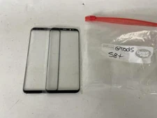 Lot of 2 Samsung BLACK S8+ Front Glass Lens Replacements