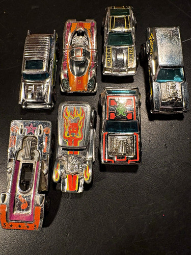 Hot Wheels Redline Lot of 7 Super Chromes Monza, Prowler, Alive 55, Gremlin, 917