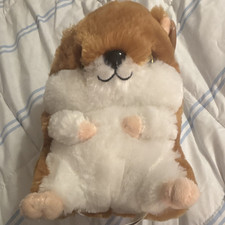 Nanco Hamster Stuffed Animal Plush Brown/White Small 6-14in Washable Retired