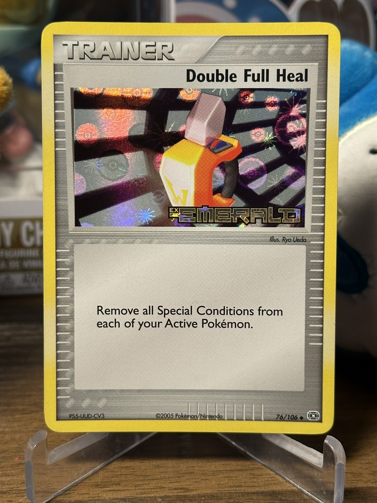 Double Full Heal 76/106 Emerald Reverse Holo NM