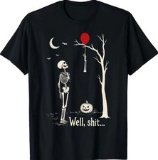 Skeleton Lost Balloon Well Funny Halloween Costume T-Shirt Sizes S-5XL