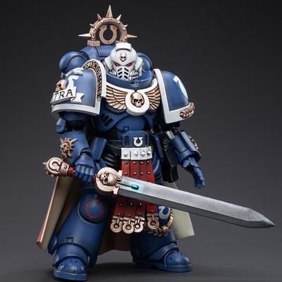 Warhammer 40k Ultramarines Captain in Gravis Armour 1/18 Scale Action