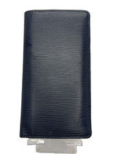 Louis Vuitton Epi Portefeuille Brazza Long Wallet Navy Blue Authentic LV/71