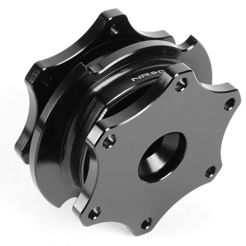 NRG SRK-R200BK-BK SFI 42.1 6-Bolt Steering Wheel Quick Release w/Adapter+Key - Picture 3 of 10