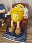 1999 M&M’s Blue Saxophone Player + Yellow Recliner Dispenser Figures Excellent — photo 3