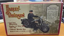1996 Harley Davidson Cast Iron Pull Toy 1928 Replica, Limited Edition in Box