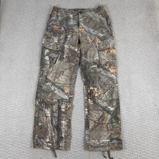 Redhead Pants Mens Small 34x30 Silent Hide RealTree Camo Cargo Hunting
