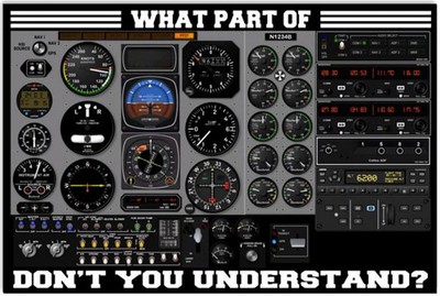 Pilot Flight Instruments What Part Of Dont You Understand Poster