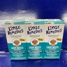 3X Little Remedies Gripe Water Colic & Gas for Newborns 4fl Oz 08-26+