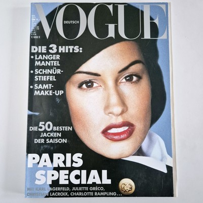 YASMEEN GHAURI Vogue 1993 KRISTEN MCMENAMY*EMMANUELLE BEART*EVE SALVAIL*CLAUDIA