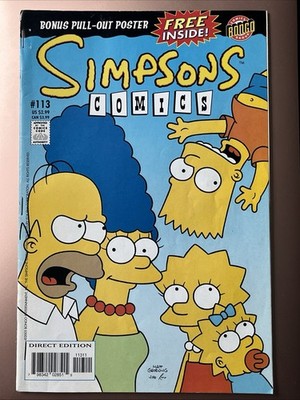 Simpsons Comics #113 Bonus Pull Out Poster Bongo Comics