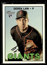 2016 Topps Heritage Derek Law Rookie San Francisco Giants #697