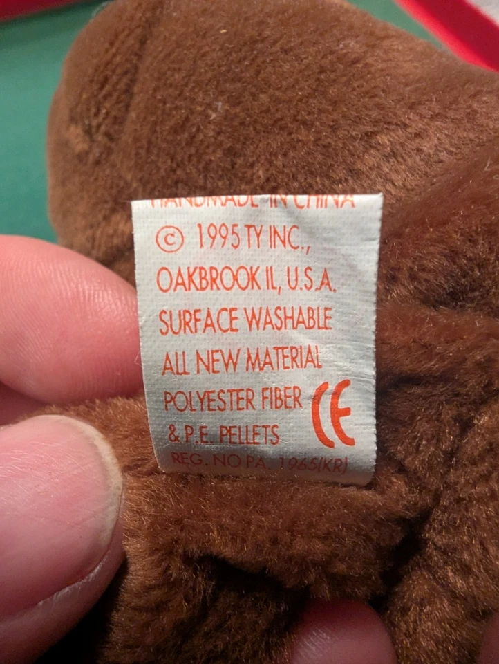 Ty Beanie Baby Babies Seaweed The Otter With Original Tags RARE Tag Error  - Image 4 of 4