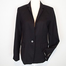 J.Crew Regent Blazer 8 Black Career Office Academia Wool bl Workwear jacket