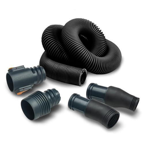 70355 Dust Collection Hose Kit | 10' Hose with 1 Quick Connector 2-1/4" to 2-...