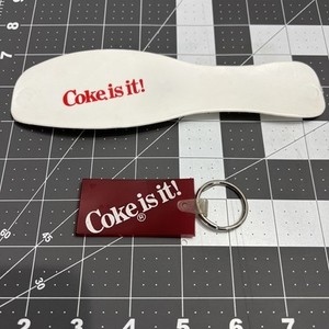 Retro COKE IS IT! Items - Coke is it! Keychain & Coke is it! Shoe Horn EXC cond