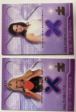 WWE :  DEBRA  / Event-Worn JACKET   &   MOLLY HOLLY / Event-Worn SWIMSUIT  Card