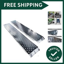 Loading Ramps, 2 Steel Ramps Heavy Duty for Van, Lawnmower, ATV, Quad Motorcy...
