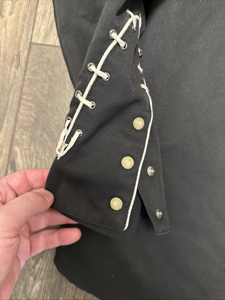 Vaquero a presión vintage bordado Skully Western Pearl abotonado Foto 2 de 4