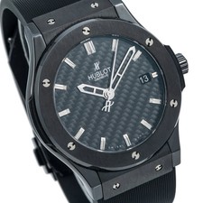 Hublot Classic Fusion 45MM Black Dial With Leather Bracelet - 511.CM.1670.RX