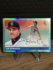 Jim Edmonds Chrome Platinum 2025 Aqua Refractor /150 Auto