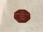 ANDRUKITAS CAFE VINTAGE CELLULOID DRINK TOKEN, TAMAQUA, PENNSYLVANIA  — photo 2