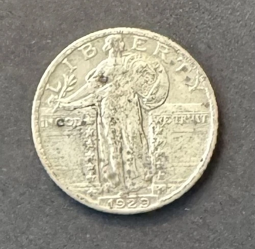 1929 p Standing Liberty Quarter * FULL DATE *  VG/F+