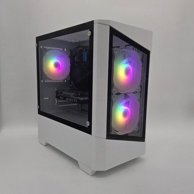 RTX 3050 Gaming PC i7 16GB RAM 1TB Speicher Windows 11 Pro WiFi weiß RGB Desktop