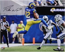 Puka Nacua Los Angeles Rams Autographed "16 x 20" Leaping Catch Photograph