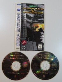 Command and Conquer Sega Saturn Complete 2 Disc w Manual Tested