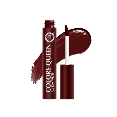 Colors Queen All Day Wear Liquid Lippenstift, Dunkles Maroon, 12gm