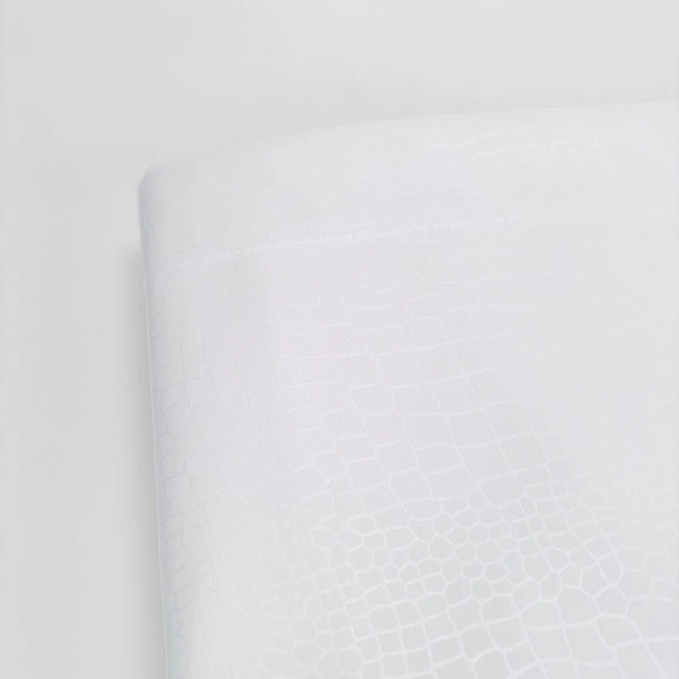 Completo Letto No Stiro Martellato Matrimoniale Bianco  Hotel BeB Casa vacanza - Immagine 2 di 3