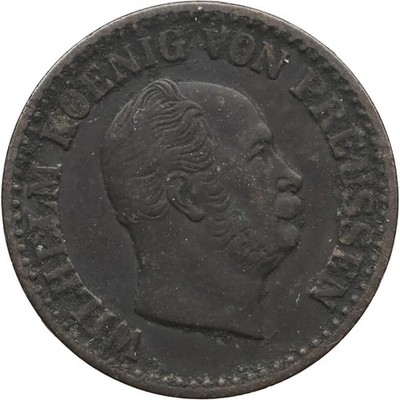 1864 A 1 Silbergroschen Prussia Germany Coin William I Berlin Mint (MO4244-)