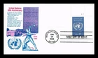 DR JIM STAMPS US COVER UNITED NATIONS 50TH ANNIVERSARY FDC GAMM CACHET