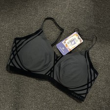 Honeylove Silhouette Wireless bra black adjustable SZ Medium New NWT